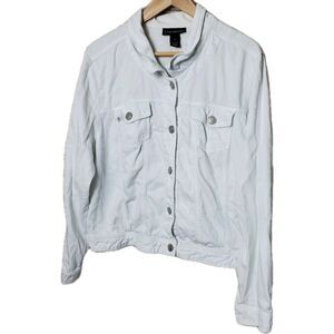 Women's White Denim Jacket